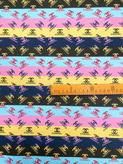 Desinger Leather Custom Stripe Chanel Handmade Vinyl for DIY Sneakers Upholstery