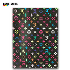 LV rainbow vinyl craft leather fabric online