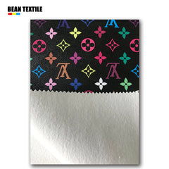 LV rainbow vinyl craft leather fabric online