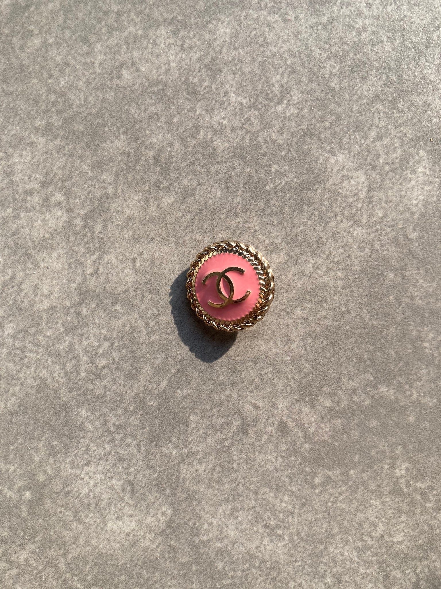 Handmade Designer Pink Chanel Buttons for Custom Apparel