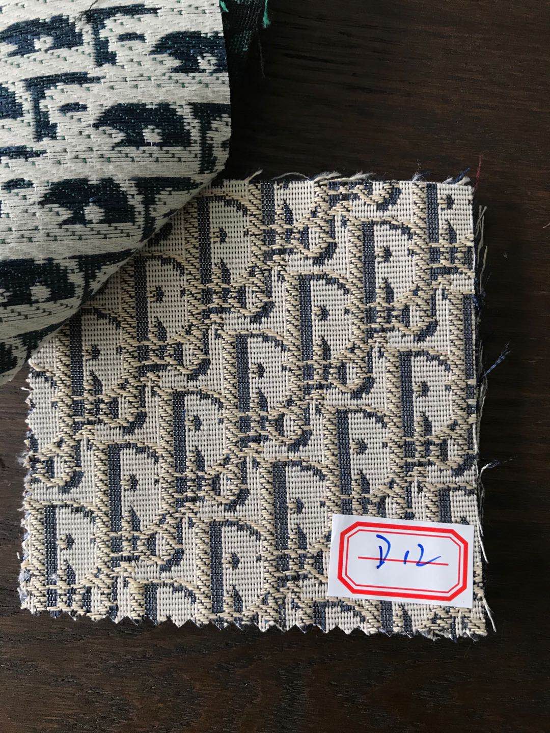 クラシックなディオール生地ジャカードデザイナー、靴カスタムとバッグ生地、ヤード単位で販売
