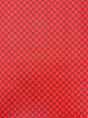 Red Black Gucci Vinyl Leather Fabric for DIY Sewing Crafts Handmade
