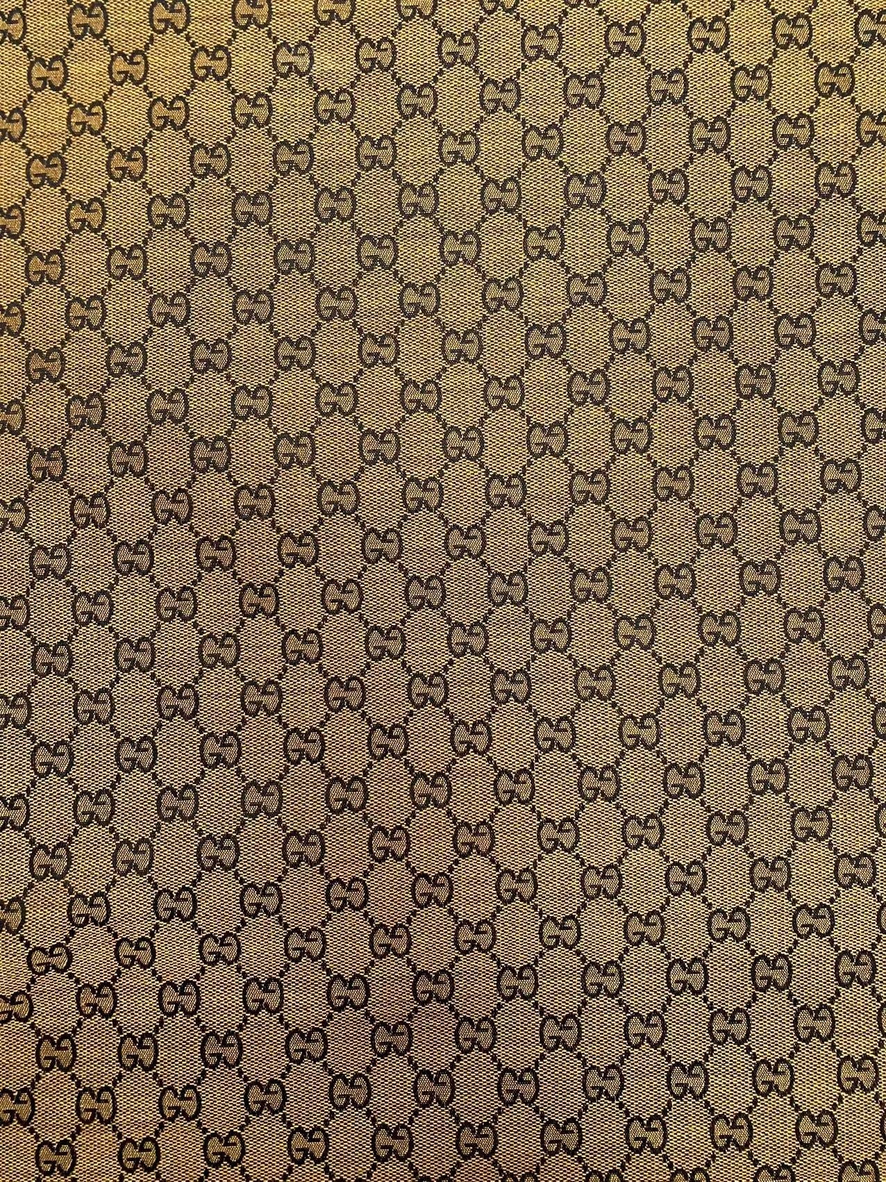 Classic Gucci Jacquard Fabric Yellow Handmade DIY Sewing Crafting Sneakers