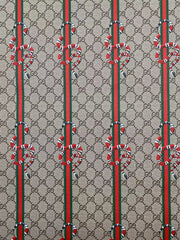 Gucci Snake Custom Vinyl Leather Fabric for Sneakers DIY Sewing Upholstery Home Decor