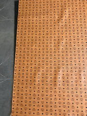 Classic brown MCM leather fabric for bag shoe custom by yard