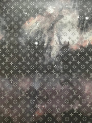 New Trending Galaxy LV Leather Fabric for Bag Shoe Customs