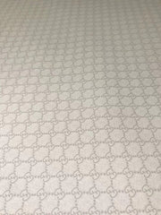 Cream GG Leather Fabric for Shoe Custom
