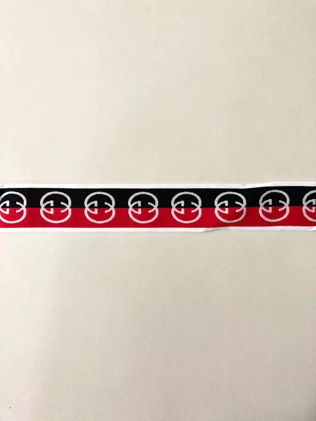Black Red GG Gucci Elastic Straps