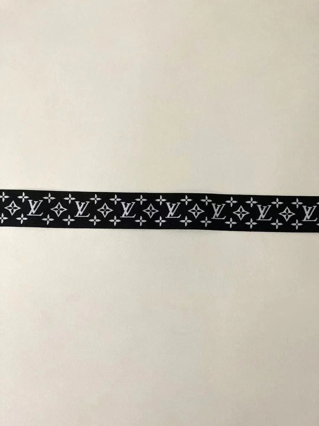 Black and White LV Elastic Straps