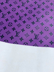 Beautiful Pure Purple Designer Leather for Custom Sneakers Bag