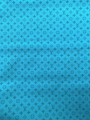 Special Blue Lv Leather Vinyl for Custom Sneakers