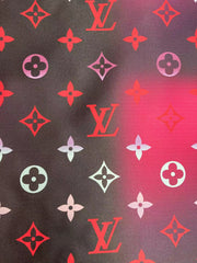 Black Colorful Lv By the Pool Leather Vinyl for Custom