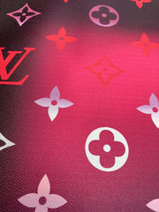 Black Colorful Lv By the Pool Leather Vinyl for Custom