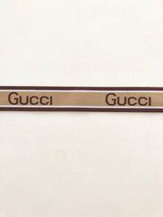 Brown Burgundy Gucci Elastic Band Straps