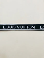 Black White LV Letter Elastic Band Straps