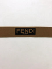Fendi Roma Tan Elastic Straps