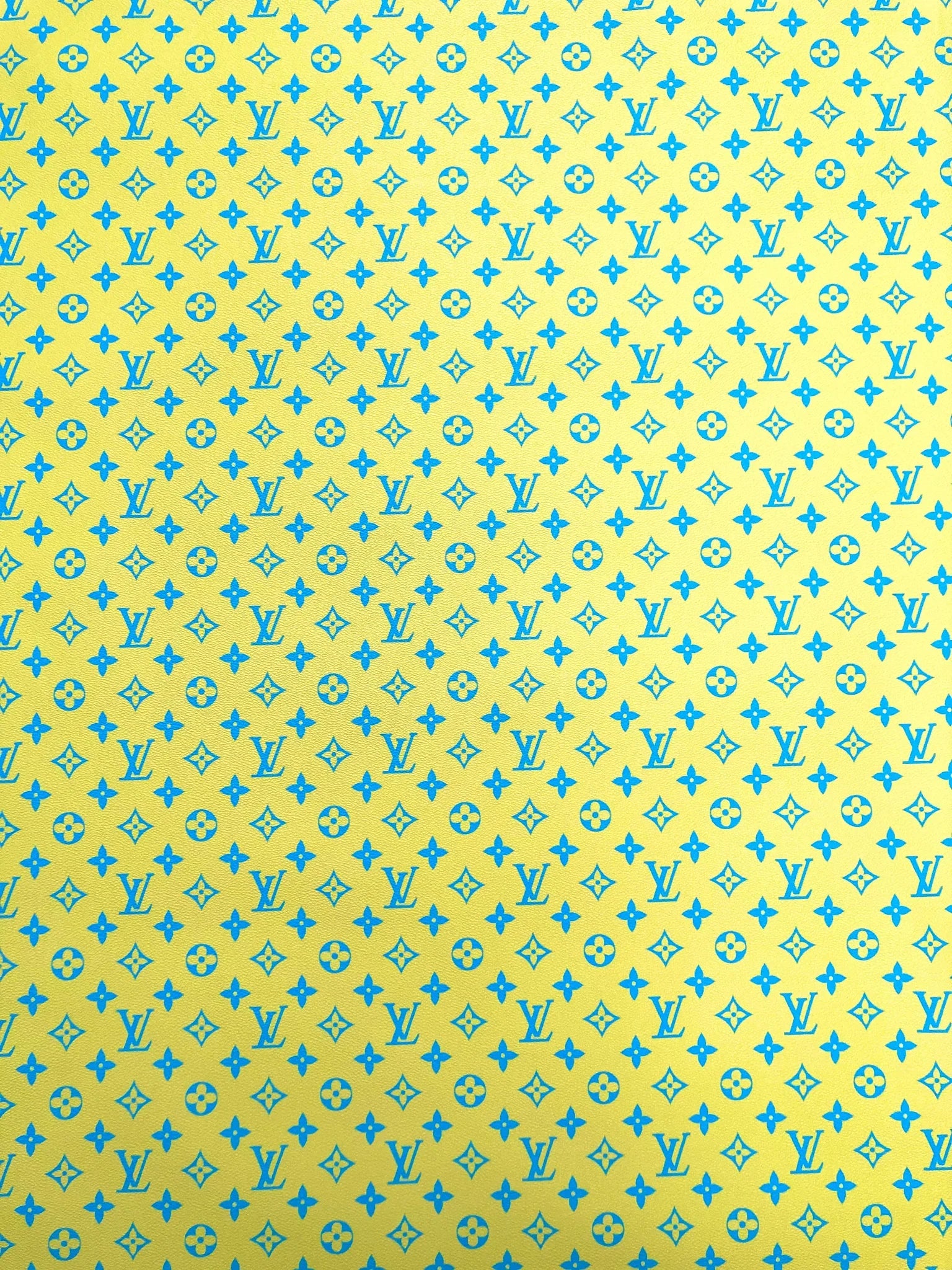 New Color Bright Yellow LV Monogram Designer Fabric for Keepall Bag