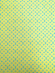 New Color Bright Yellow LV Monogram Designer Fabric for Keepall Bag