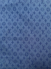 Handmade Denim Fabric Dark Blue Grey LV for Clothing Jeans Jackets