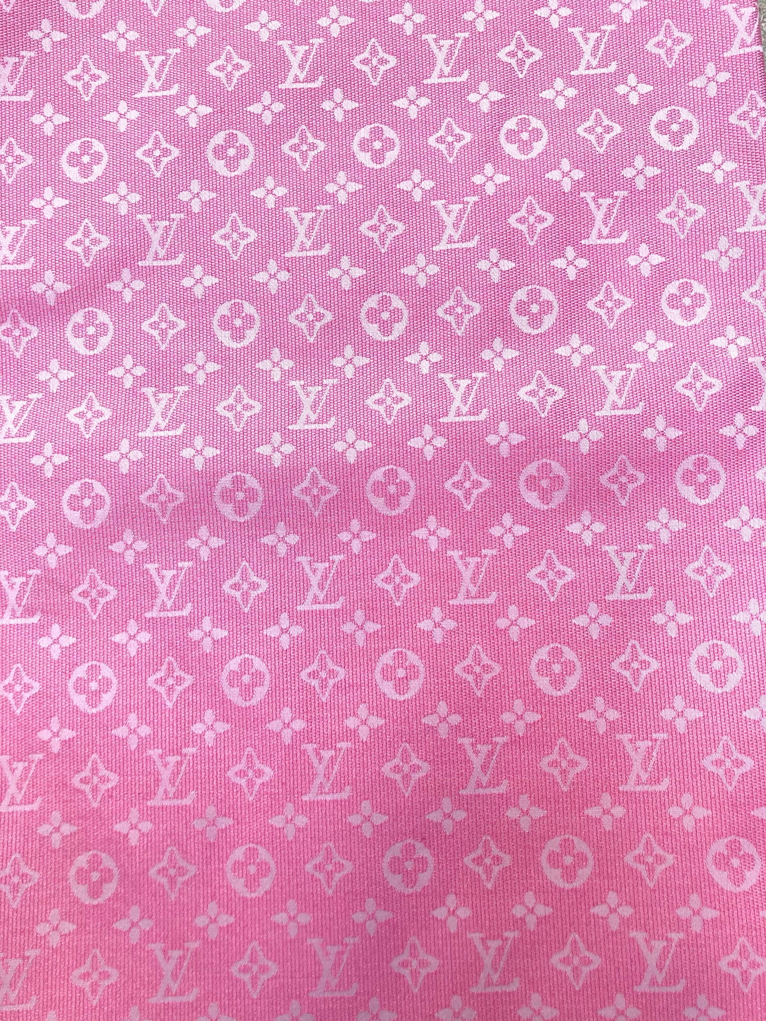 Barbie Pink LV Inspired Custom Fabric for Handmade DIY Projects