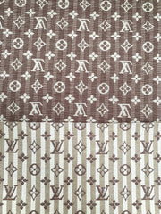 Crafts Sewing Stripe Jacquard Cotton LV Fabric for Handmade Clothing