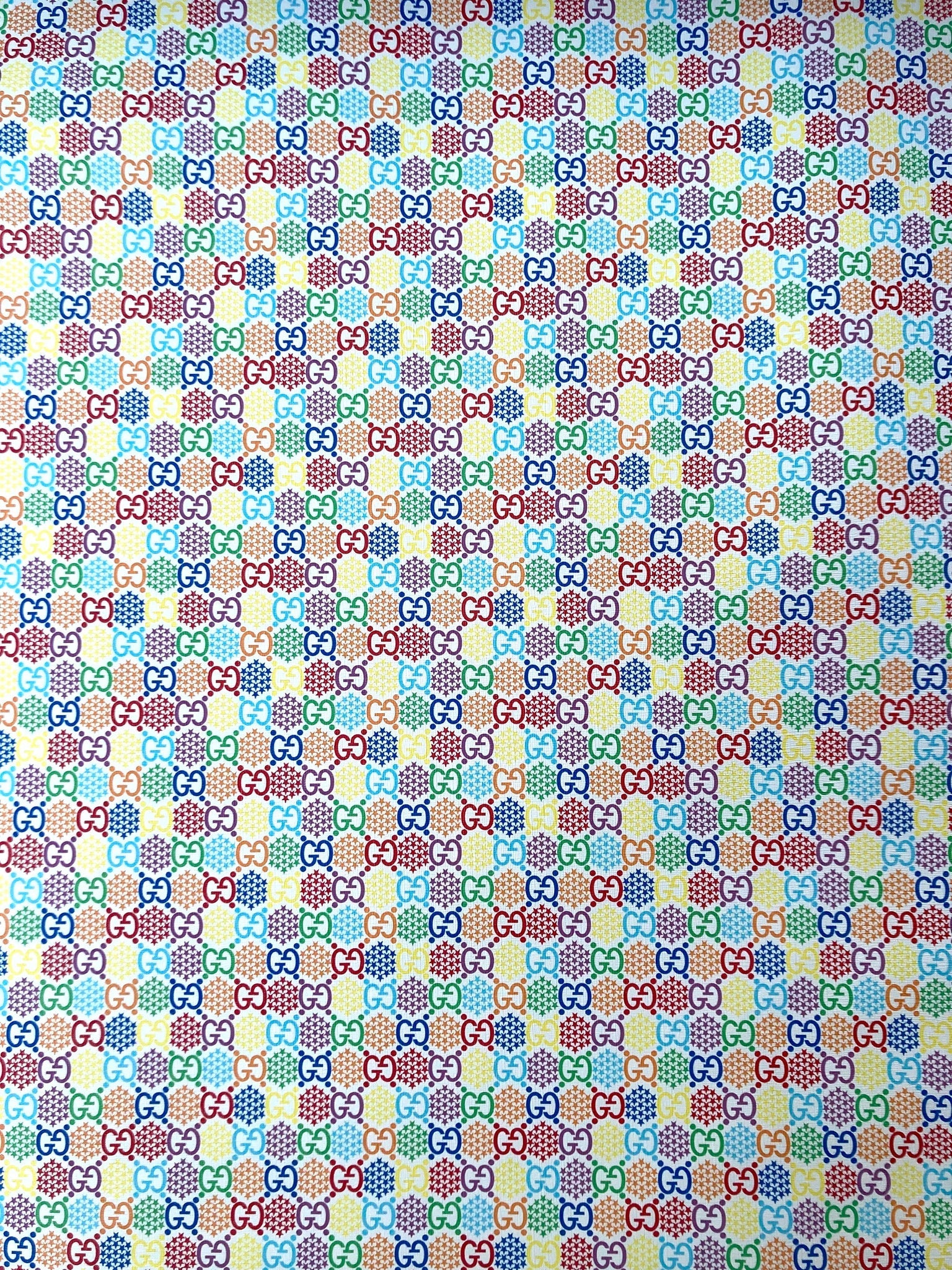 Custom Designer Leather Fabric Spark Gucci for Sneakers Upholstery