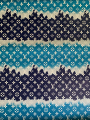 Blue Watercolor Normal Size LV leather