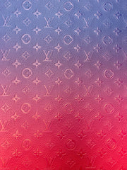 Handmade Crafting Vinyl Ombré LV Leather for Upholstery