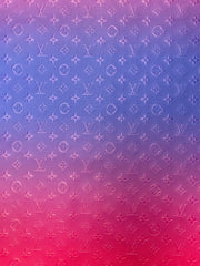 Handmade Crafting Vinyl Ombré LV Leather for Upholstery