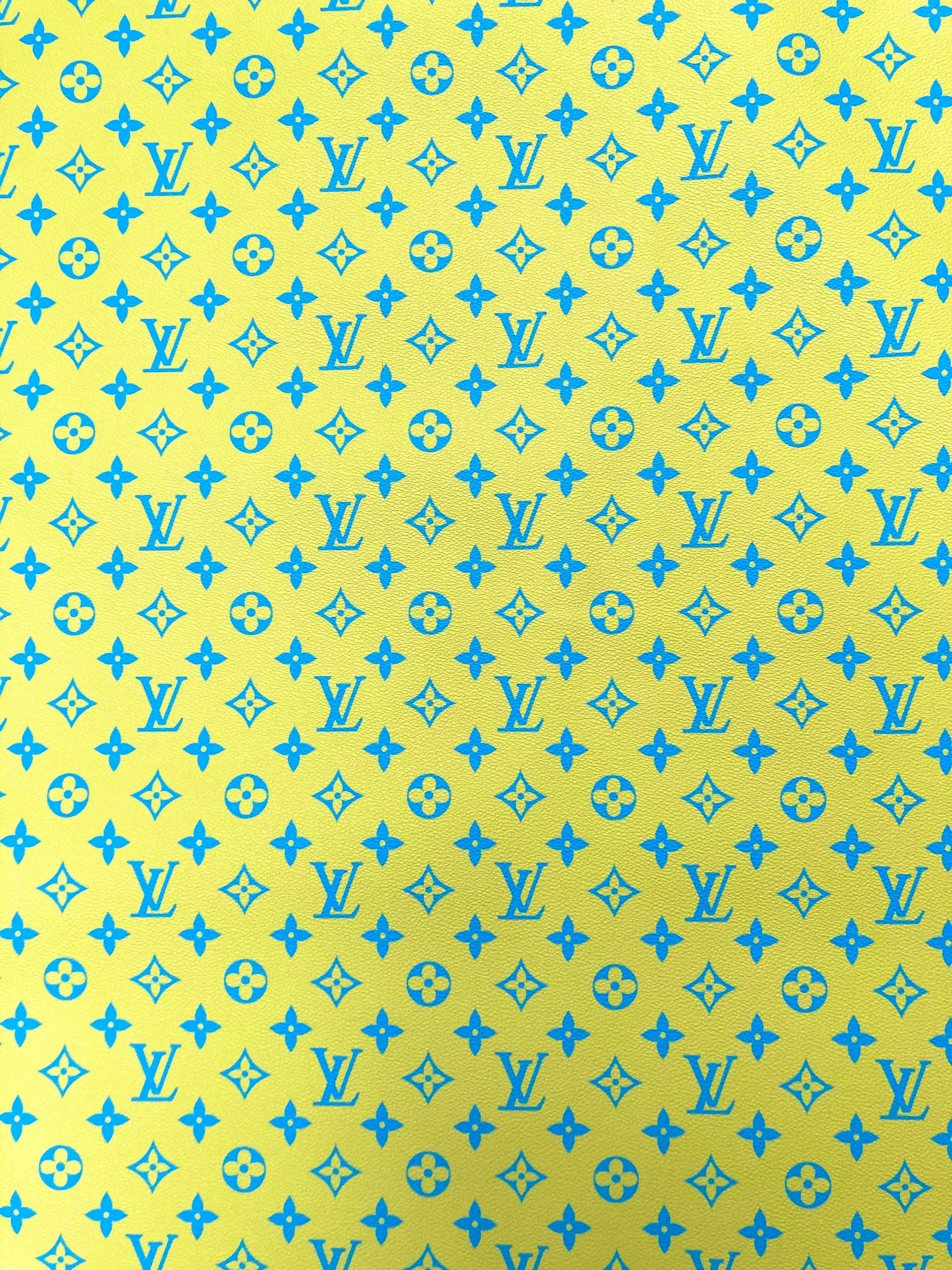 New Color Bright Yellow LV Monogram Designer Fabric for Keepall Bag