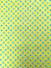New Color Bright Yellow LV Monogram Designer Fabric for Keepall Bag