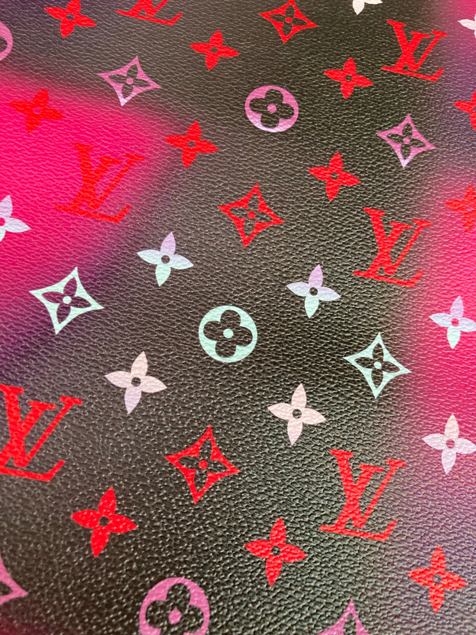 Denim Dye LV Custom Craft Vinyl Leathereather By the Pool LV