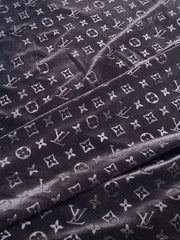 Luxury Black Velvet LV for Custom Furniture Sofa
