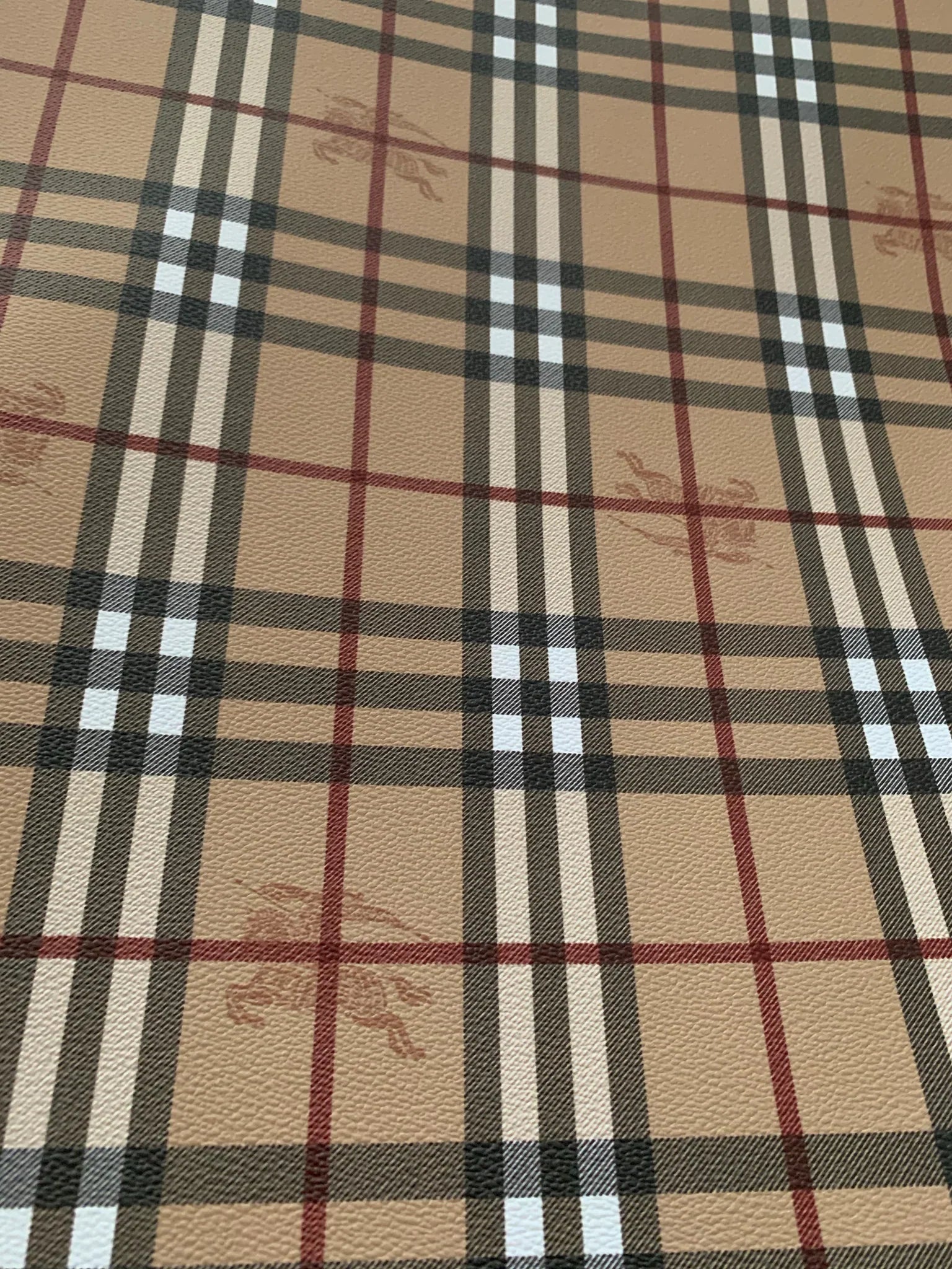 Classic Burberry Faux Leather with Horse Mark for Custom