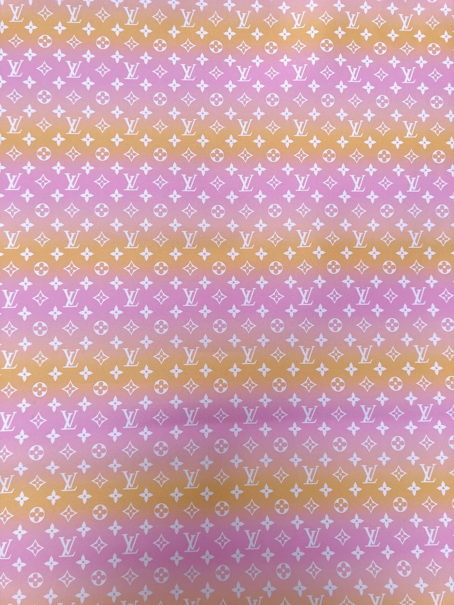DIY Custom Sneakers Leather Sunset LV Vinyl