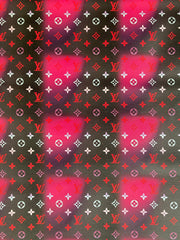 Denim Dye LV Custom Craft Vinyl Leathereather By the Pool LV