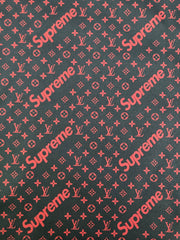 Handmade Crafting LV Supreme Vinyl Leather for Custom Car Upholstery